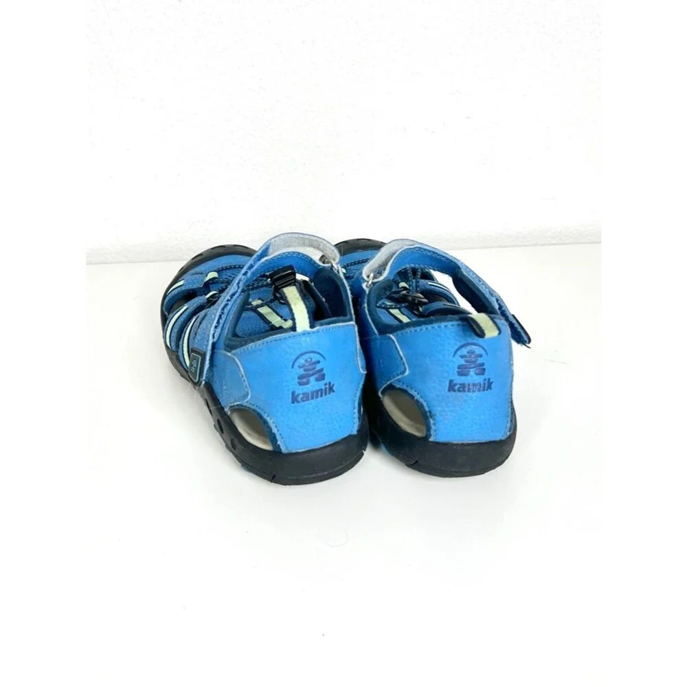 Kamik Outdoor Hiking Athletic Blue and Gray Kids Boys Sandals Water Shoes